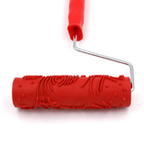 Max 7" Assorted Embossed Floral Pattern Painting Roller with Plastic Handle K