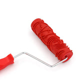 Max 7" Assorted Embossed Floral Pattern Painting Roller with Plastic Handle K