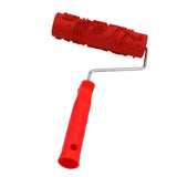 Max 7" Assorted Embossed Floral Pattern Painting Roller with Plastic Handle K
