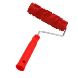 Max 7" Assorted Embossed Floral Pattern Painting Roller with Plastic Handle K