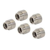 Max 5Pcs Double End Stainless Steel Hose Pipe Extension Connector Adapter  20mm