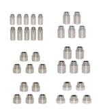Max 5Pcs Double End Stainless Steel Hose Pipe Extension Connector Adapter  20mm