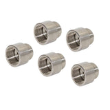 Max 5Pcs Double End Stainless Steel Hose Pipe Extension Connector Adapter  20mm