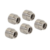 Max 5Pcs Double End Stainless Steel Hose Pipe Extension Connector Adapter  20mm
