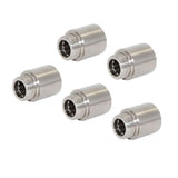 Max 5Pcs Double End Stainless Steel Hose Pipe Extension Connector Adapter  25mm