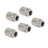 Max 5Pcs Double End Stainless Steel Hose Pipe Extension Connector Adapter  25mm