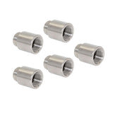 Max 5Pcs Double End Stainless Steel Hose Pipe Extension Connector Adapter  25mm