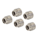 Max 5Pcs Double End Stainless Steel Hose Pipe Extension Connector Adapter  15mm