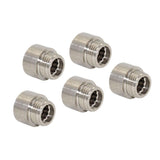 Max 5Pcs Double End Stainless Steel Hose Pipe Extension Connector Adapter  15mm