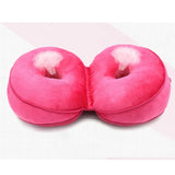Memory Foam Donut Ring Waist Cushion Seat Chair Seat Pillow Blue