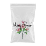Maxbell 6x Artificial Lily Flowers Single Long Stem Bouquet Home Decor Dark Pink