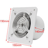 Maxbell 6inch 40W Inline Duct Pipe Booster Fan Ventilation Exhaust Air Blower White