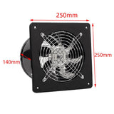 Maxbell 8inch 60W Inline Duct Pipe Booster Fan Ventilation Exhaust Air Blower Black