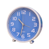 5 Inch Candy-colored Portable Alarm Clock with Night Light Blue