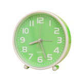 5 Inch Candy-colored Portable Alarm Clock with Night Light Green