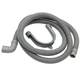 Maxbell Flexible Elbow Drain Hose Pipe With Bracket For Washer Washing Machine 4m