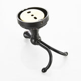 Maxbell Vintage Black Chrome Brass Double Robe Hook Towel Hooks Holder hardware