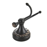 Maxbell Vintage Black Chrome Brass Double Robe Hook Towel Hooks Holder hardware