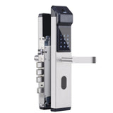 Maxbell Smart Fingerprint Home Security Door Lock IC Card Electronic Lock Silver