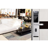 Maxbell Smart Fingerprint Home Security Door Lock IC Card Electronic Lock Silver