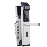 Maxbell Smart Fingerprint Home Security Door Lock IC Card Electronic Lock Silver