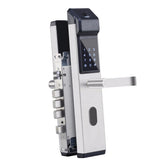 Maxbell Smart Fingerprint Home Security Door Lock IC Card Electronic Lock Silver