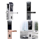 Maxbell Smart Fingerprint Home Security Door Lock IC Card Electronic Lock Silver