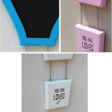 Maxbell Balloon Shape Wooden blackboard Wall Hanging Message Board Chalkboard Green