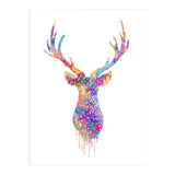 Maxbell 50x70cm Nordic Elk Modern Art Oil Painting Canvas Picture Wall Decor #1