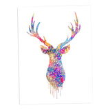 Maxbell 50x70cm Nordic Elk Modern Art Oil Painting Canvas Picture Wall Decor #1