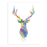 Maxbell 50x70cm Nordic Elk Modern Art Oil Painting Canvas Picture Wall Decor #2