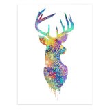 Maxbell 50x70cm Nordic Elk Modern Art Oil Painting Canvas Picture Wall Decor #5