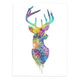 Maxbell 50x70cm Nordic Elk Modern Art Oil Painting Canvas Picture Wall Decor #5