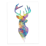 Maxbell 50x70cm Nordic Elk Modern Art Oil Painting Canvas Picture Wall Decor #5
