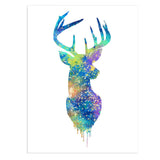 Maxbell 50x70cm Nordic Elk Modern Art Oil Painting Canvas Picture Wall Decor #6