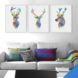 Maxbell 50x70cm Nordic Elk Modern Art Oil Painting Canvas Picture Wall Decor #6