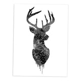 Maxbell 50x70cm Nordic Elk Modern Art Oil Painting Canvas Picture Wall Decor #7