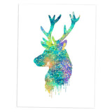 Maxbell 30x40cm Nordic Elk Modern Art Oil Painting Canvas Picture Wall Decor #9