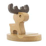 Maxbell Solid Wood Animal Moible Phone Holder Desk Stand Holder for Phone Tablets b