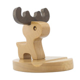 Maxbell Solid Wood Animal Moible Phone Holder Desk Stand Holder for Phone Tablets b