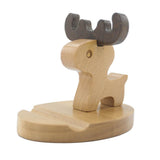 Maxbell Solid Wood Animal Moible Phone Holder Desk Stand Holder for Phone Tablets b