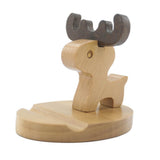 Maxbell Solid Wood Animal Moible Phone Holder Desk Stand Holder for Phone Tablets b