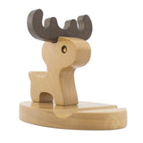 Maxbell Solid Wood Animal Moible Phone Holder Desk Stand Holder for Phone Tablets b
