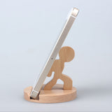 Maxbell Solid Wood Animal Moible Phone Holder Desk Stand Holder for Phone Tablets c
