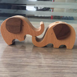 Maxbell Solid Wood Animal Moible Phone Holder Desk Stand Holder for Phone Tablets d