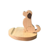 Maxbell Solid Wood Animal Moible Phone Holder Desk Stand Holder for Phone Tablets e