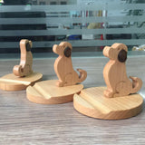 Maxbell Solid Wood Animal Moible Phone Holder Desk Stand Holder for Phone Tablets e