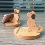 Maxbell Solid Wood Animal Moible Phone Holder Desk Stand Holder for Phone Tablets e