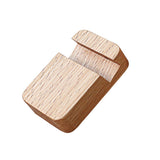 Maxbell Solid Wood Moible Phone Holder Desk Stand Holder for Phone Tablet 4x5cm Beige