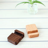 Maxbell Solid Wood Moible Phone Holder Desk Stand Holder for Phone Tablet 4x5cm Beige